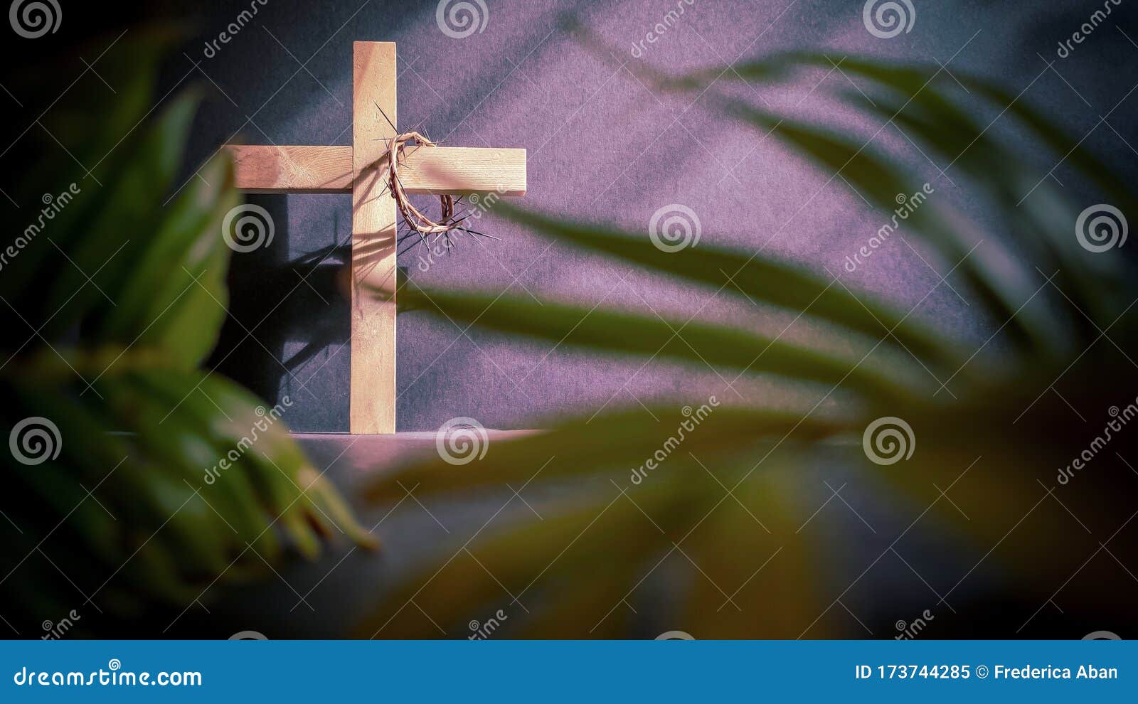 lent season,holy week and good friday  - image of wooden cross in vintage background