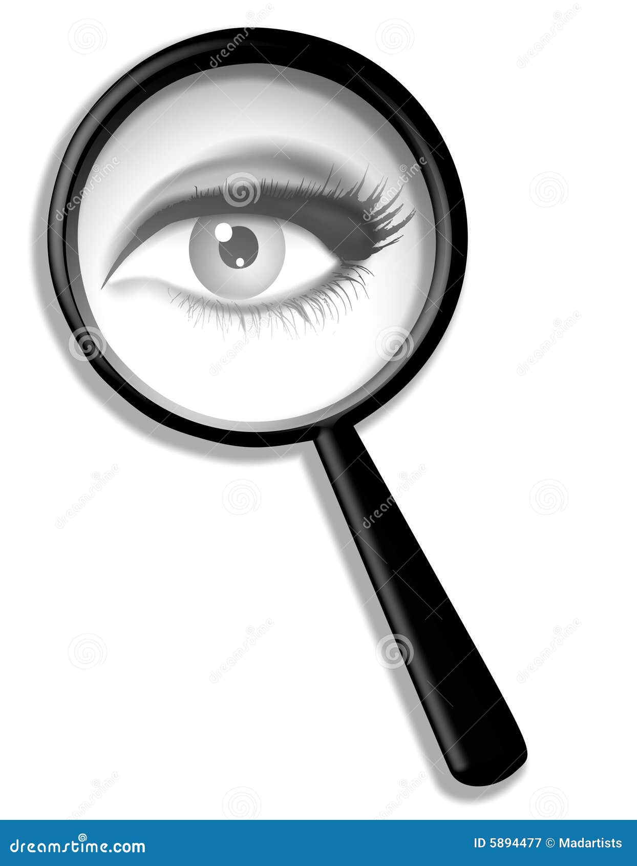 Lente D'ingrandimento Della Spia Dell'occhio Illustrazione di Stock -  Illustrazione di occhio, guardare: 5894477