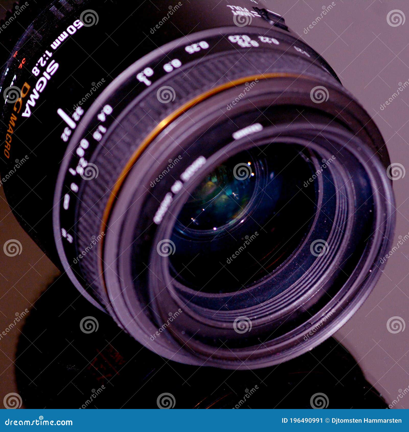 Lente Macro De 50 Mm Para Nikon Foto editorial - Imagen de negro, arte:  196490991