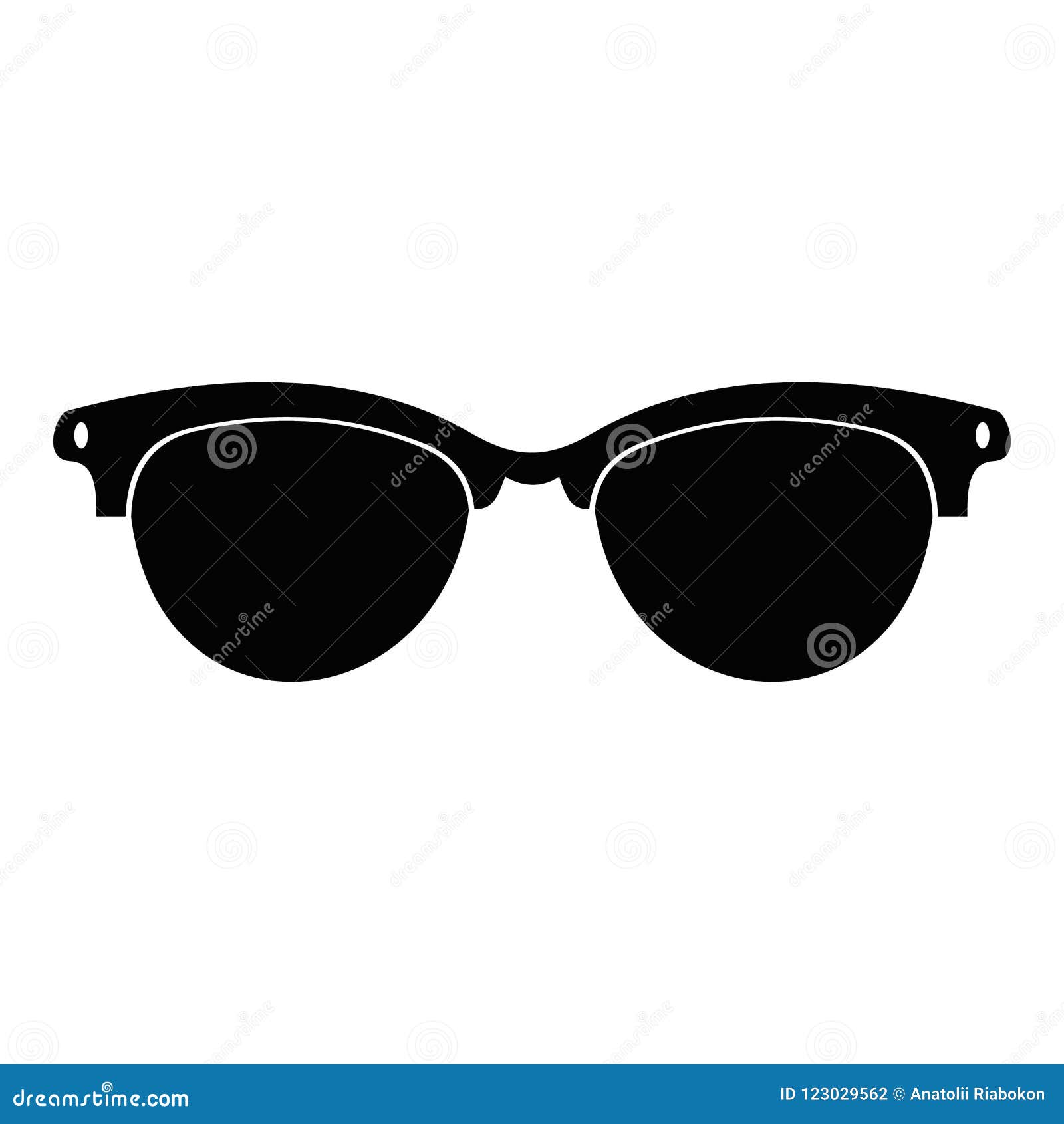 Lentes Para El Ciego, Estilo Simple Stock de ilustración - Ilustración de objeto, cuidado: 123029562