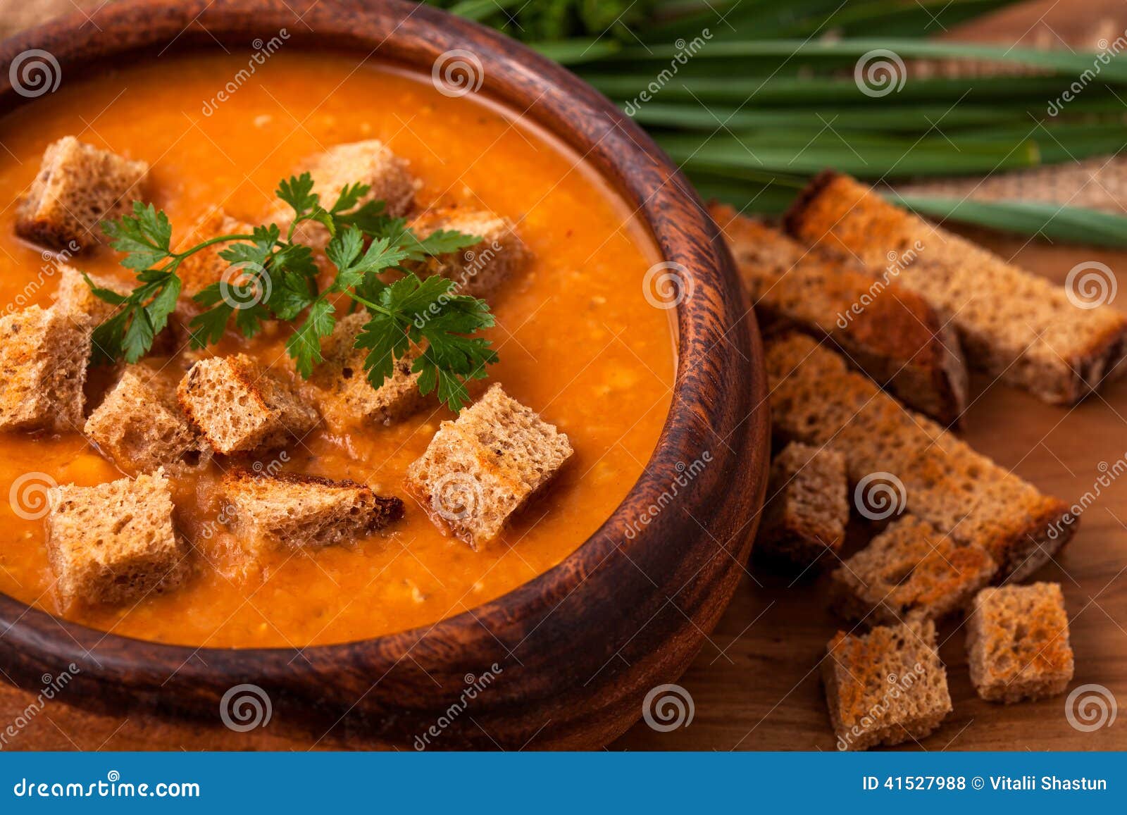 Lentil soup stock photo. Image of basil, culture, cream - 41527988