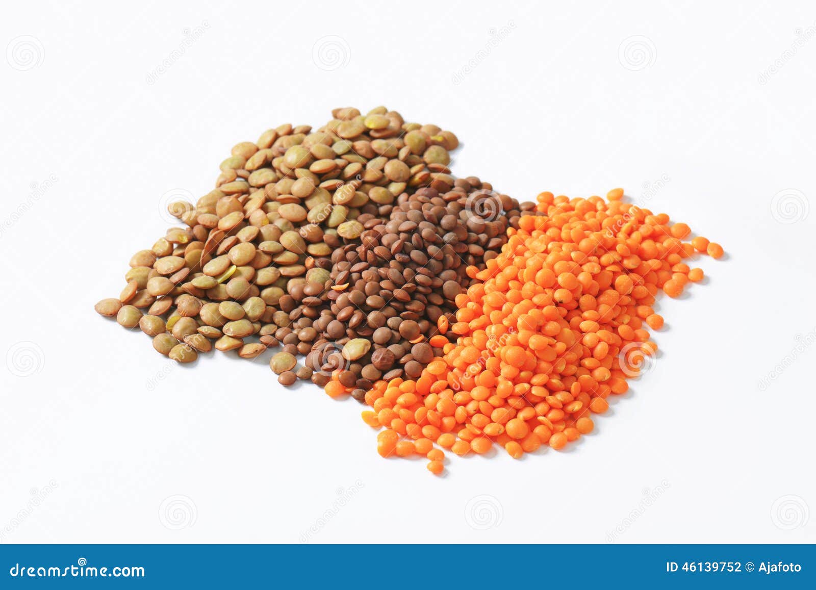 Lentil varieties stock photo. Image of masoor, dried 46139752