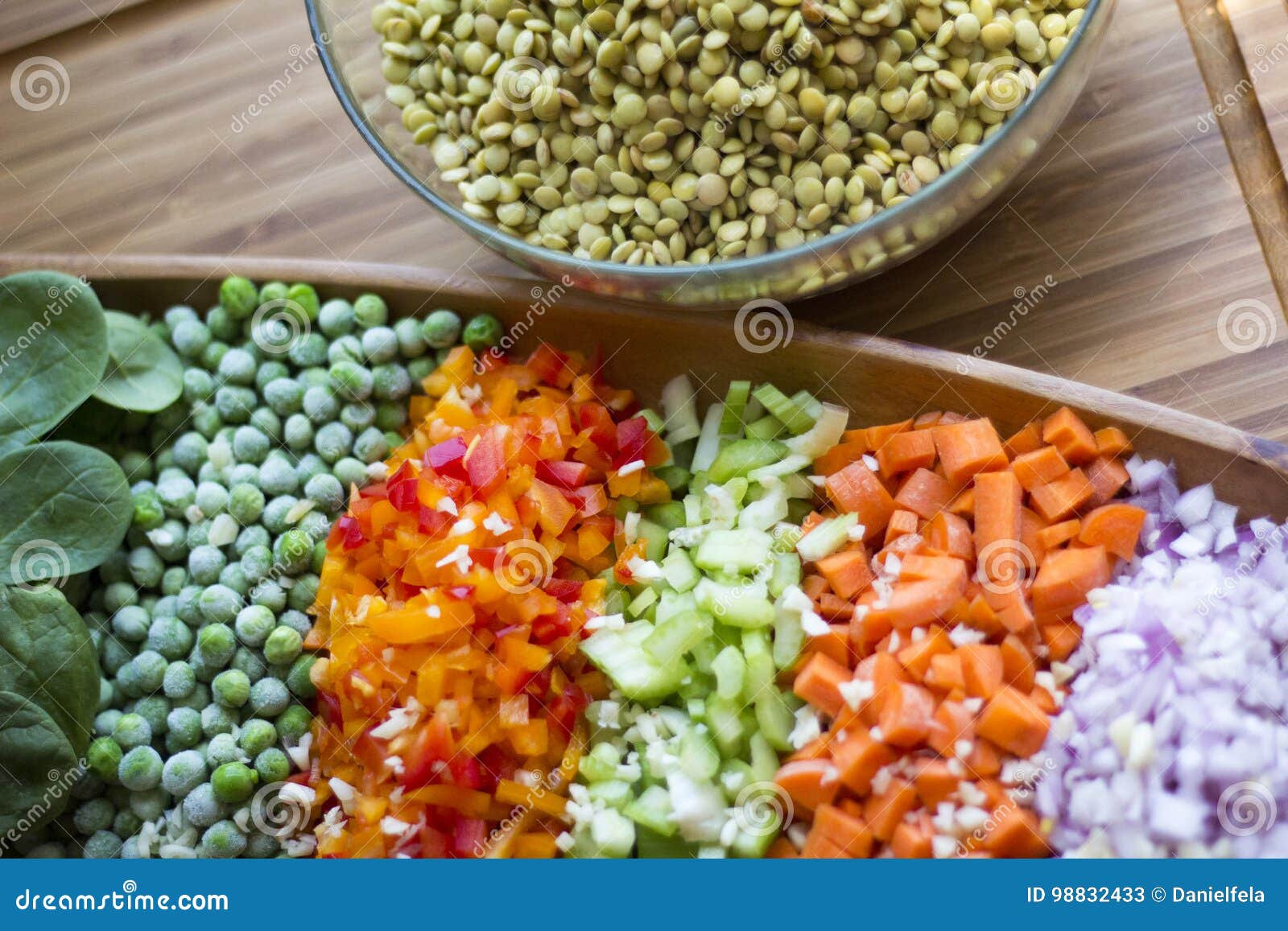 lentils with vegetables