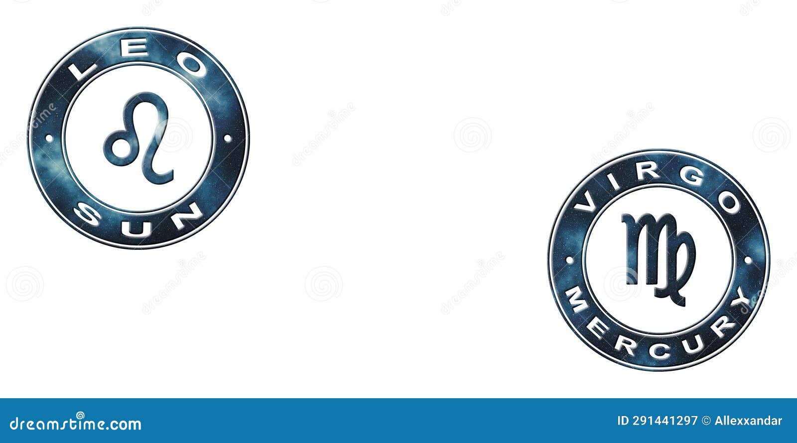 Leo and Virgo Compatibility Stock Illustration Illustration of