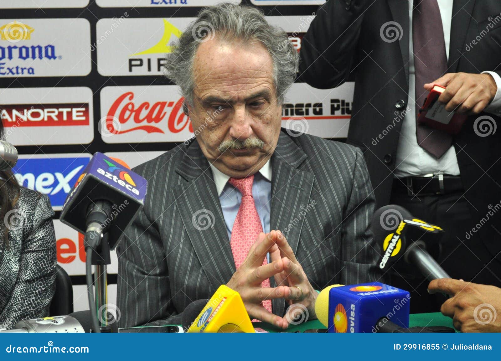 Decio De Maria, President of Liga MX in Conference Editorial Image