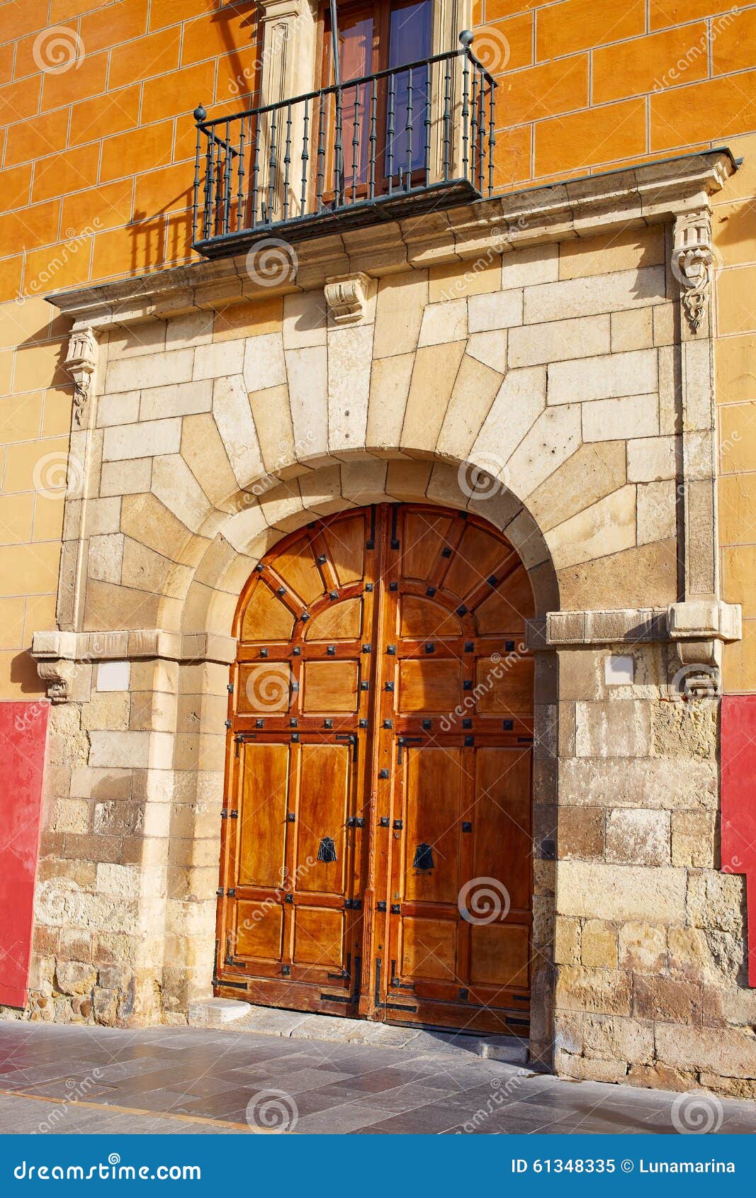 leon obispado facade in plaza regla square spain