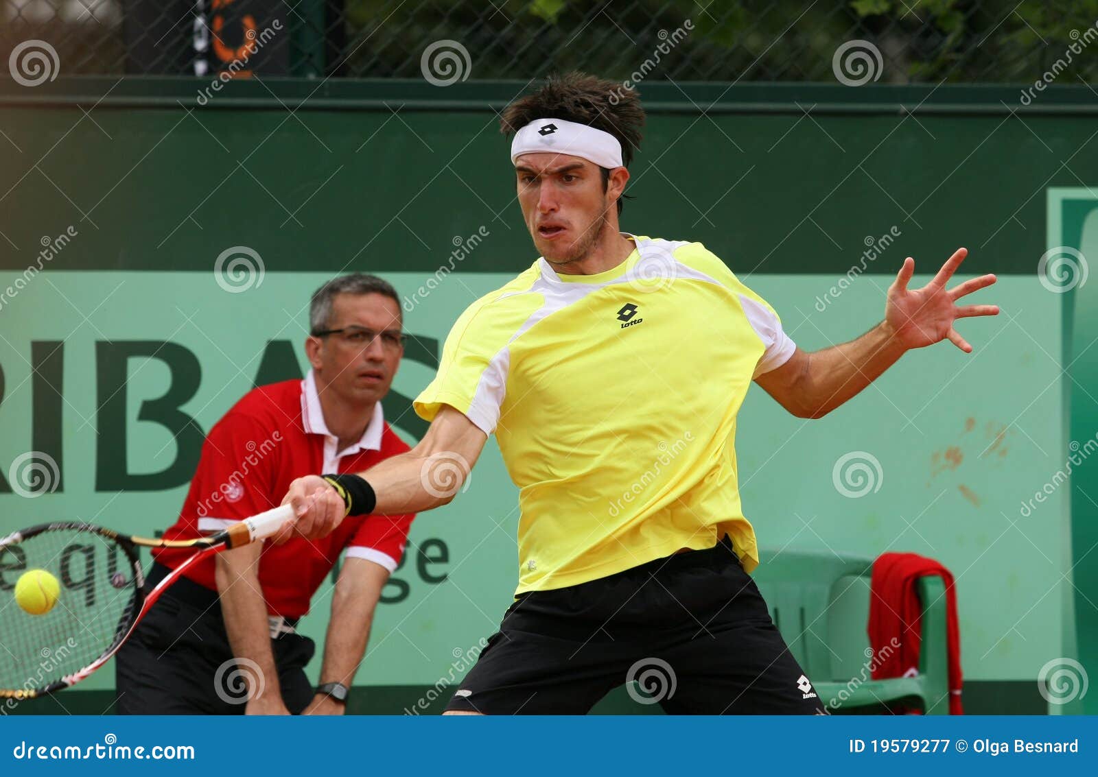 Leonardo Mayer (ARG) at Roland Garros 2011 Editorial Photography ...