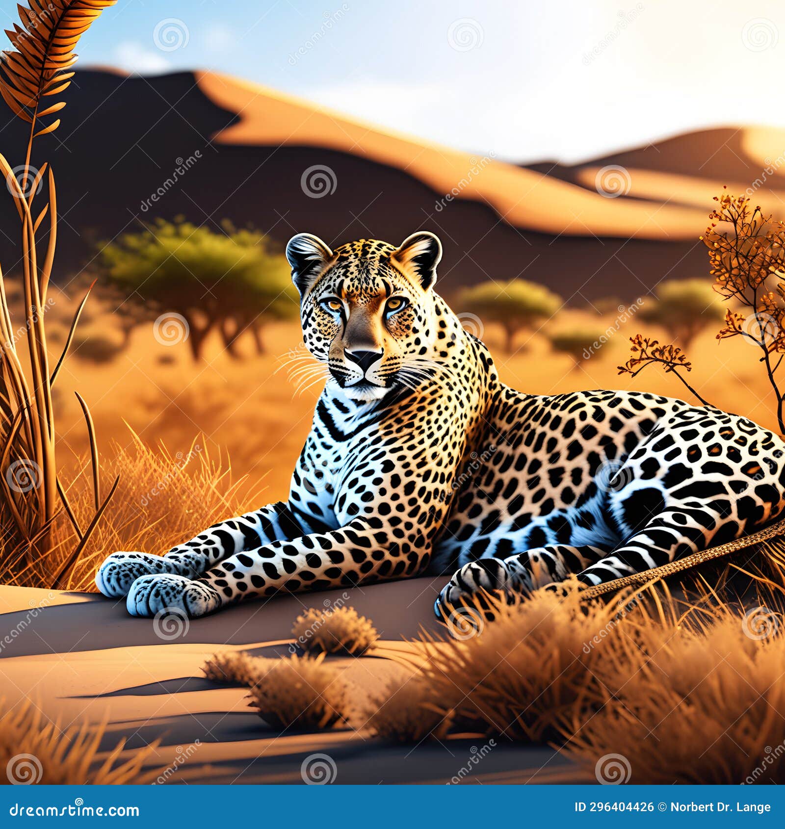 leopard cat, ai-generatet