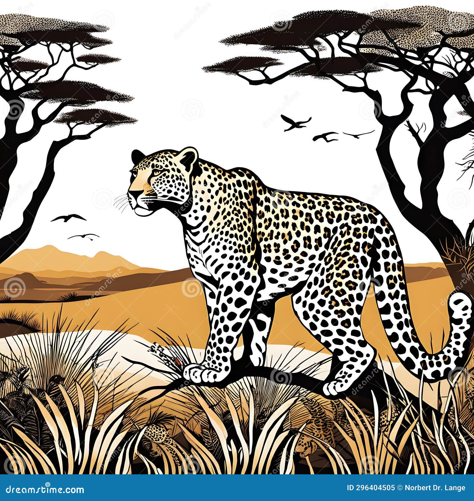 leopard cat, ai-generatet