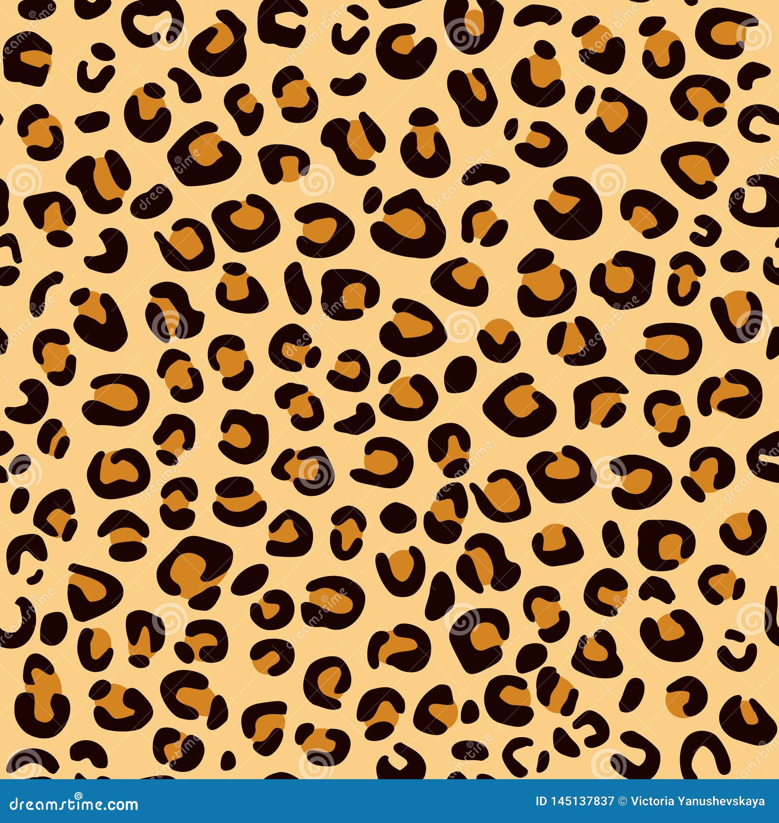 Brown Leopard Print Background