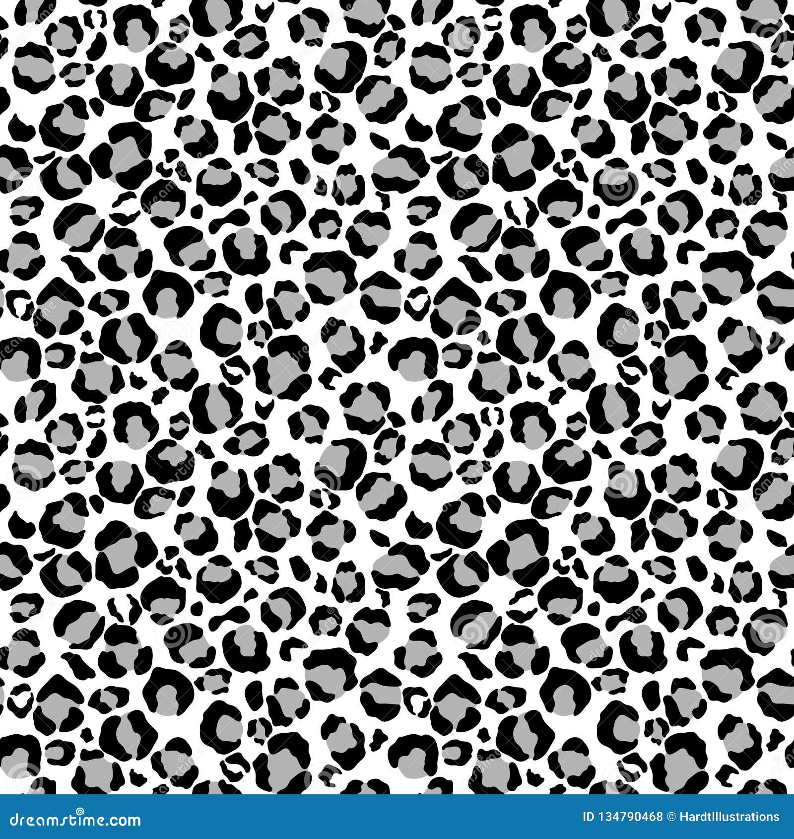 Snow Leopard Print Seamless Pattern Stock Vector Illustration Of Pattern Shape 134790468 