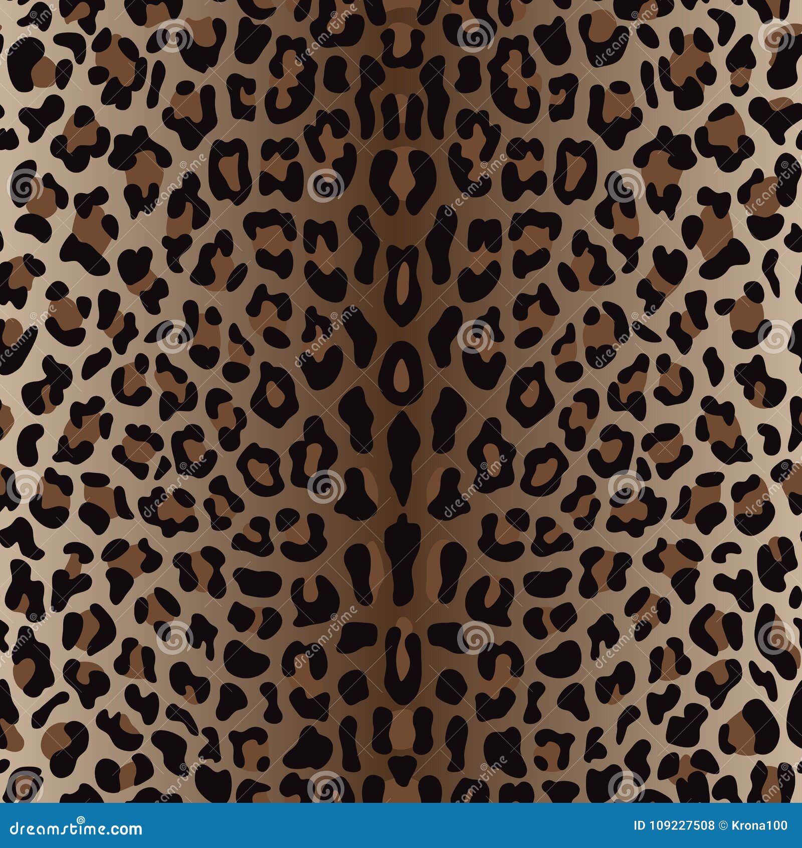 Sample of Lady Leopard Wallpaper in Authentic Brown and Black