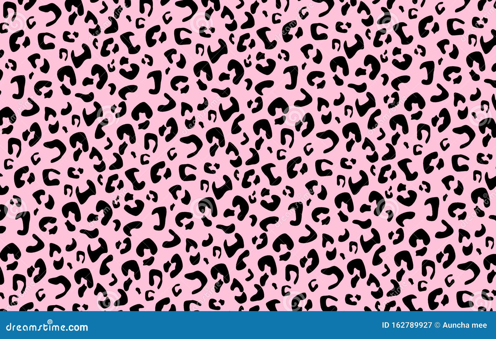 Bright pink leopard skin pattern wide background Stock Vector  Adobe Stock