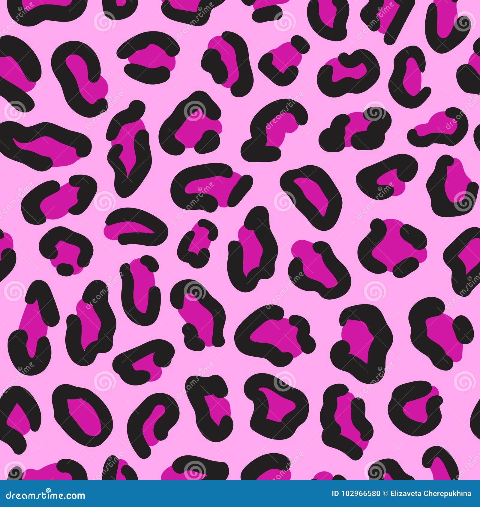 Leopard Seamless Pattern. Leopard Spots. Fashion Cheetah Print