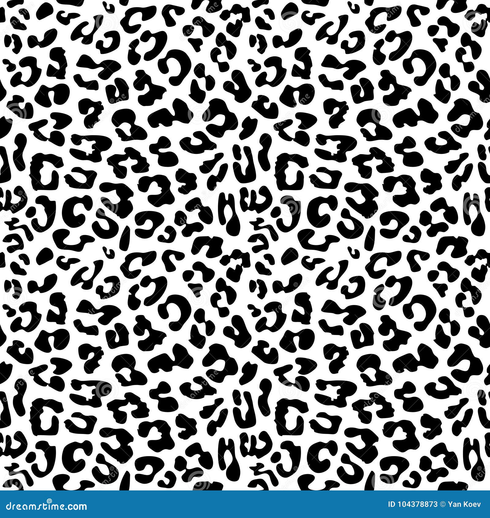 Leopard Skin Repeated Seamless Pattern Texture. Stock Vector ...