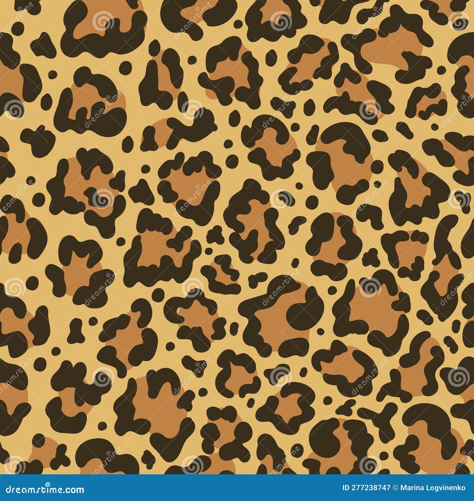 Orange Leopard Print Birthday Wrapping Paper 