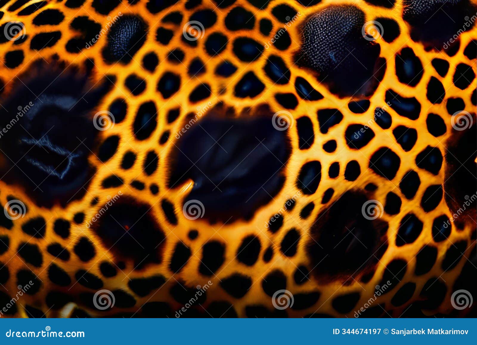 leopard spots irregular circular patterns with dark outlines and
