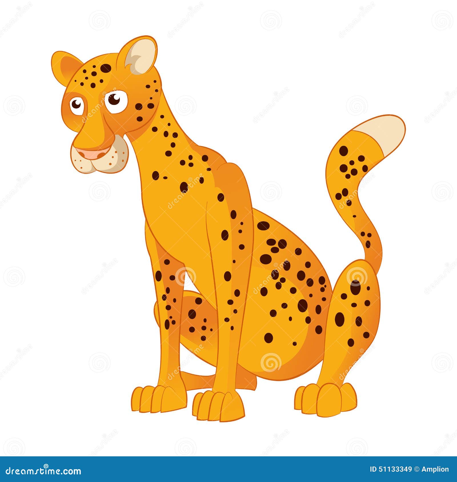 Leopard stock vector. Illustration of white, tiger, mammal - 51133349