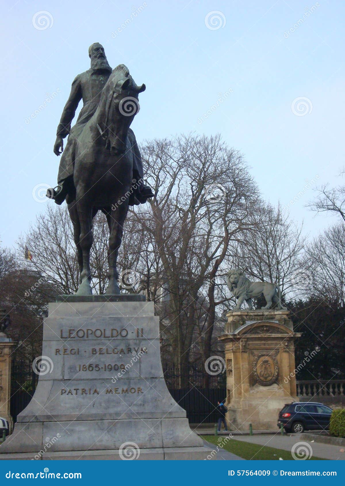 Leopold II statue stock image. Image of leopold, belgians 57564009
