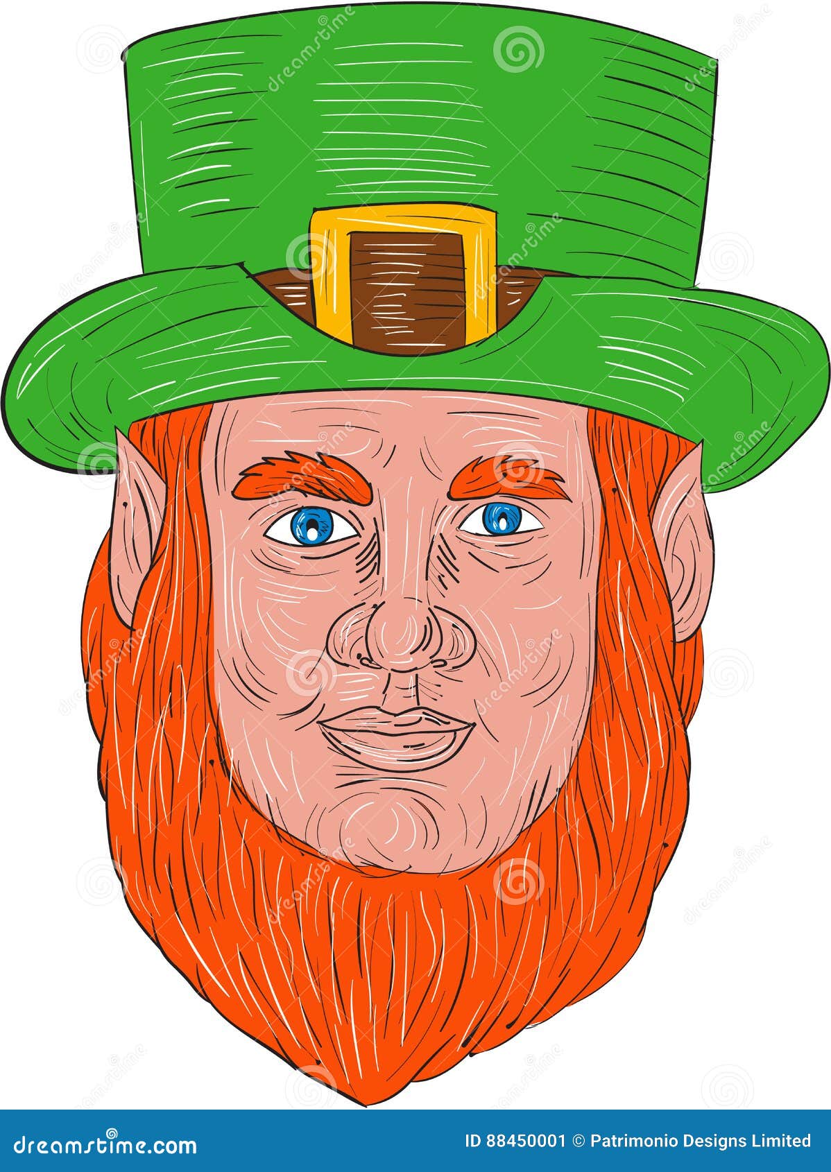 Creative Leprechaun Sketch Drawing with Pencil