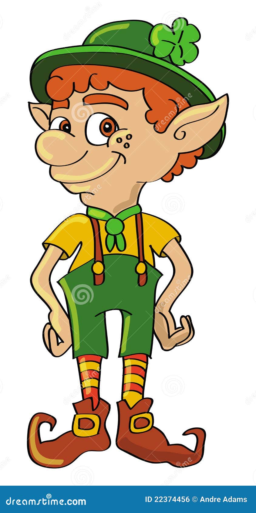 Leprechaun shamrock stock vector. Illustration of dwarf 22374456