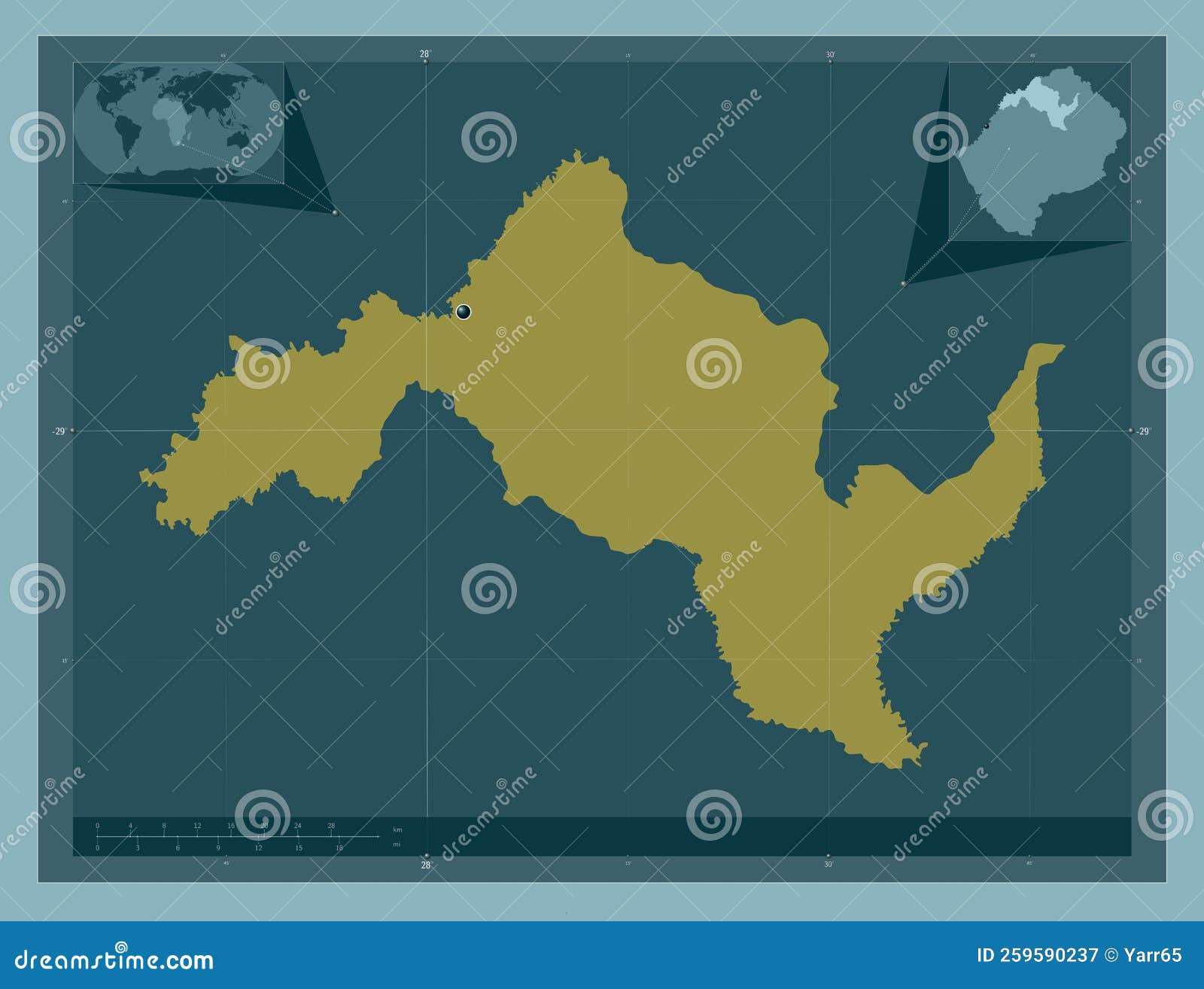 Leribe, Lesotho. Solid. Capital Stock Illustration Illustration of