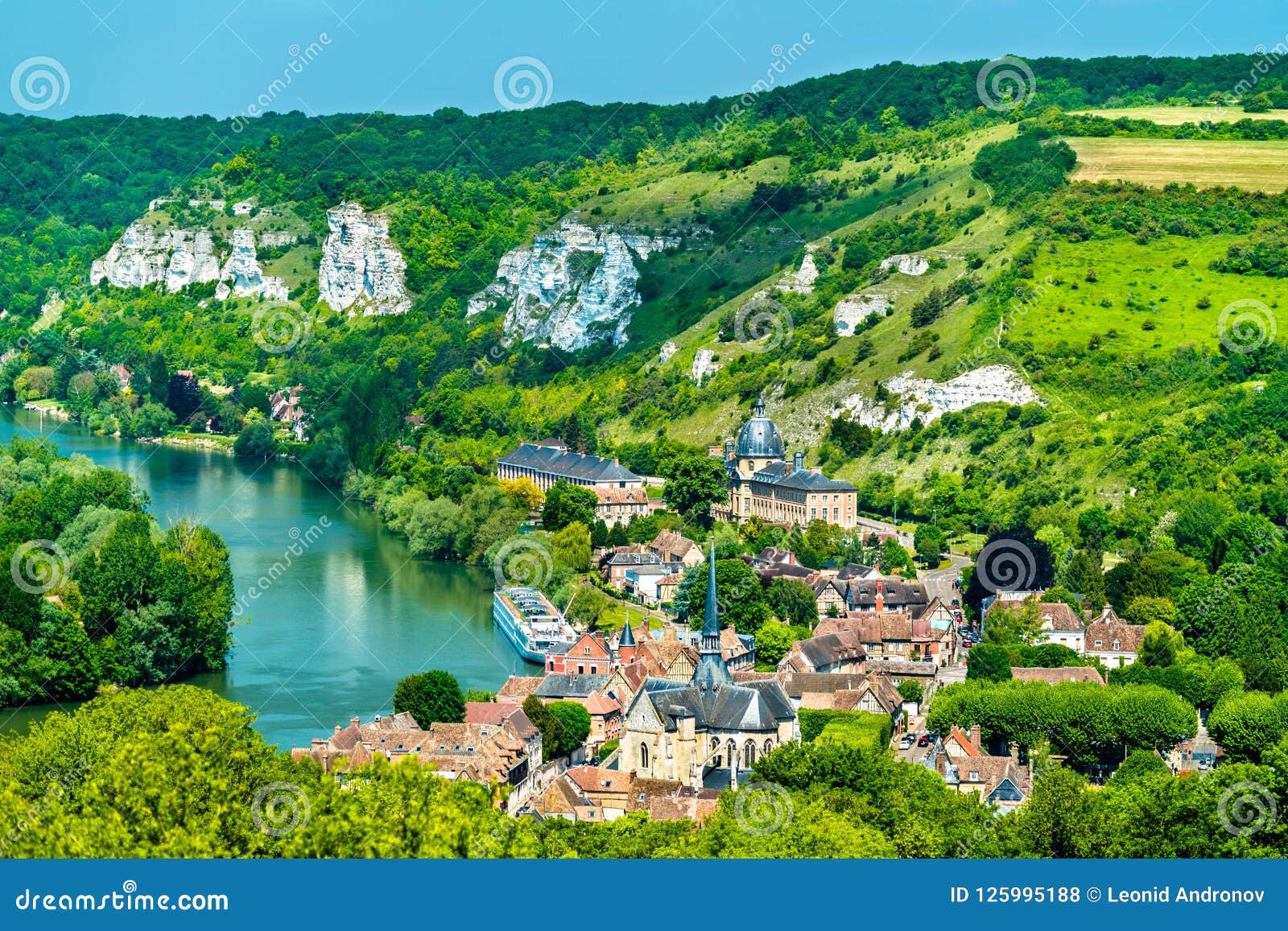les andelys commune on the banks of the seine in france