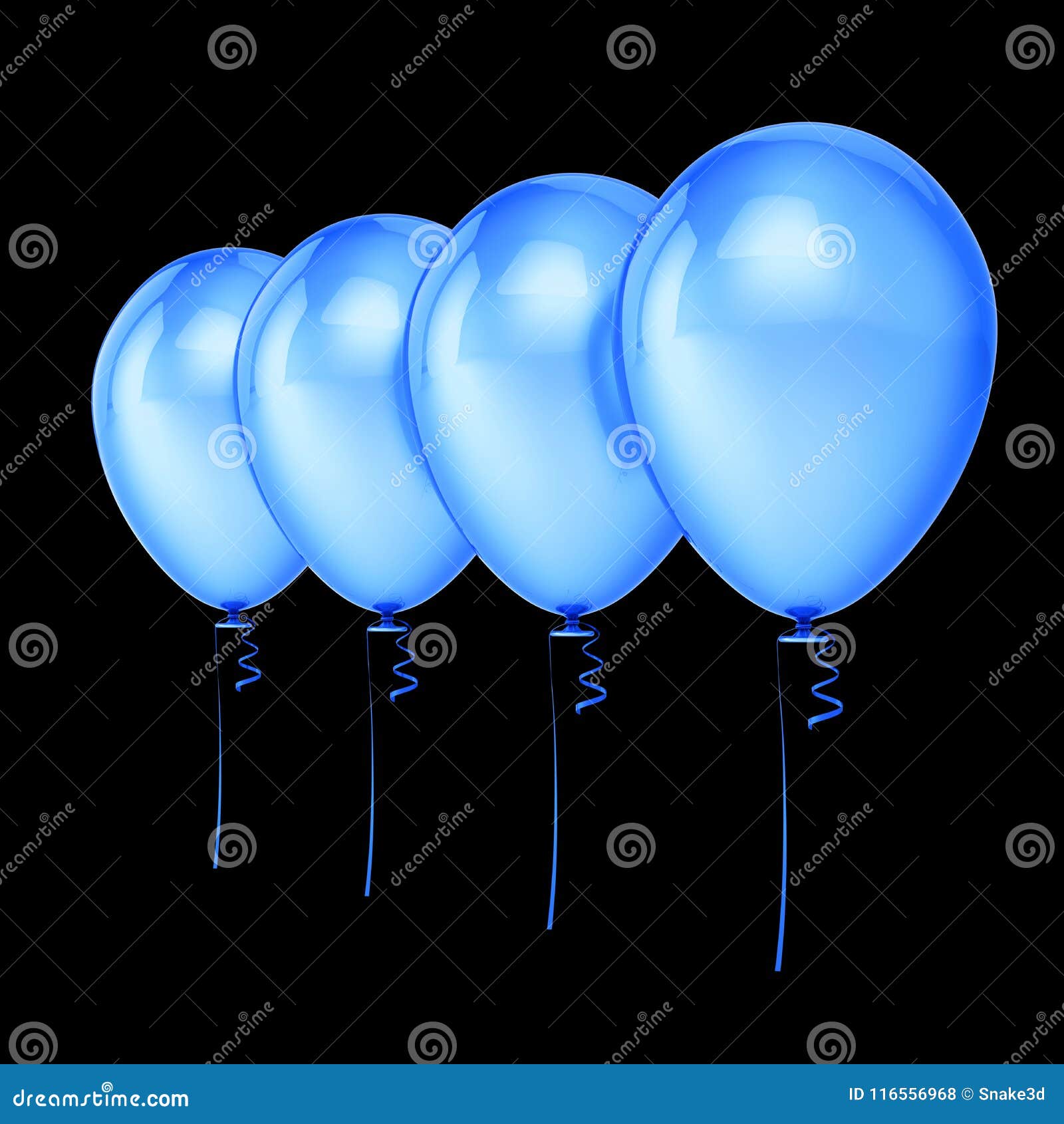 Les Ballons 4 De Bleu Font La Fête La Décoration D'anniversaire, Ballon De  L'hélium Quatre Illustration Stock - Illustration du hélium, neuf: 116556968