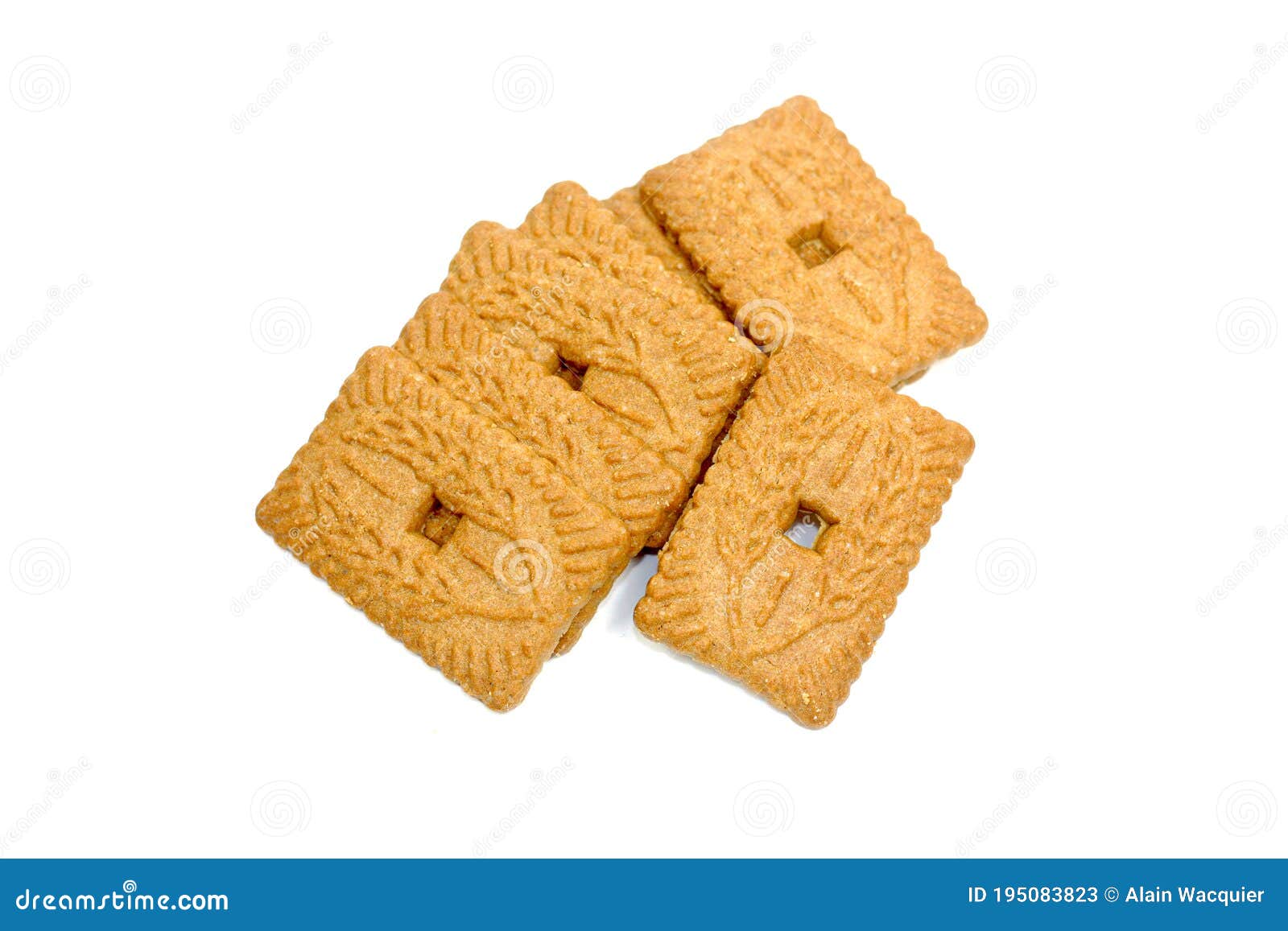 Les Biscuits Speculoos Sur Fond Blanc Image Stock Image Du Flandre Fond