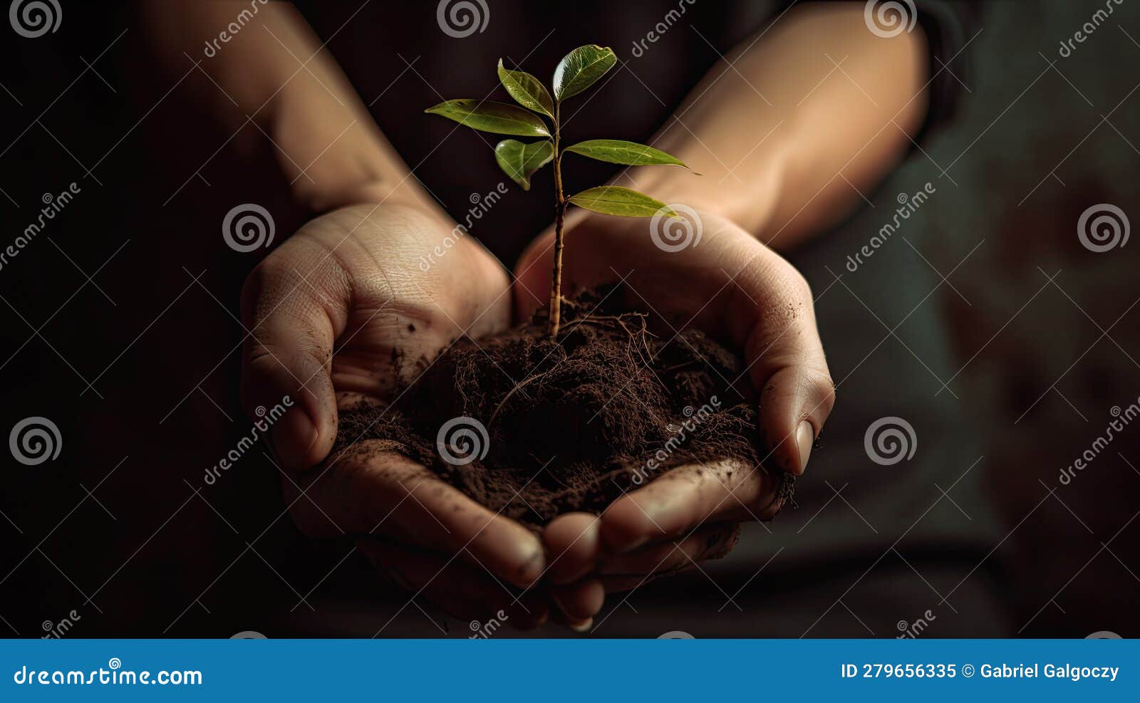 Une Plante Qui Pousse Dans La Terre