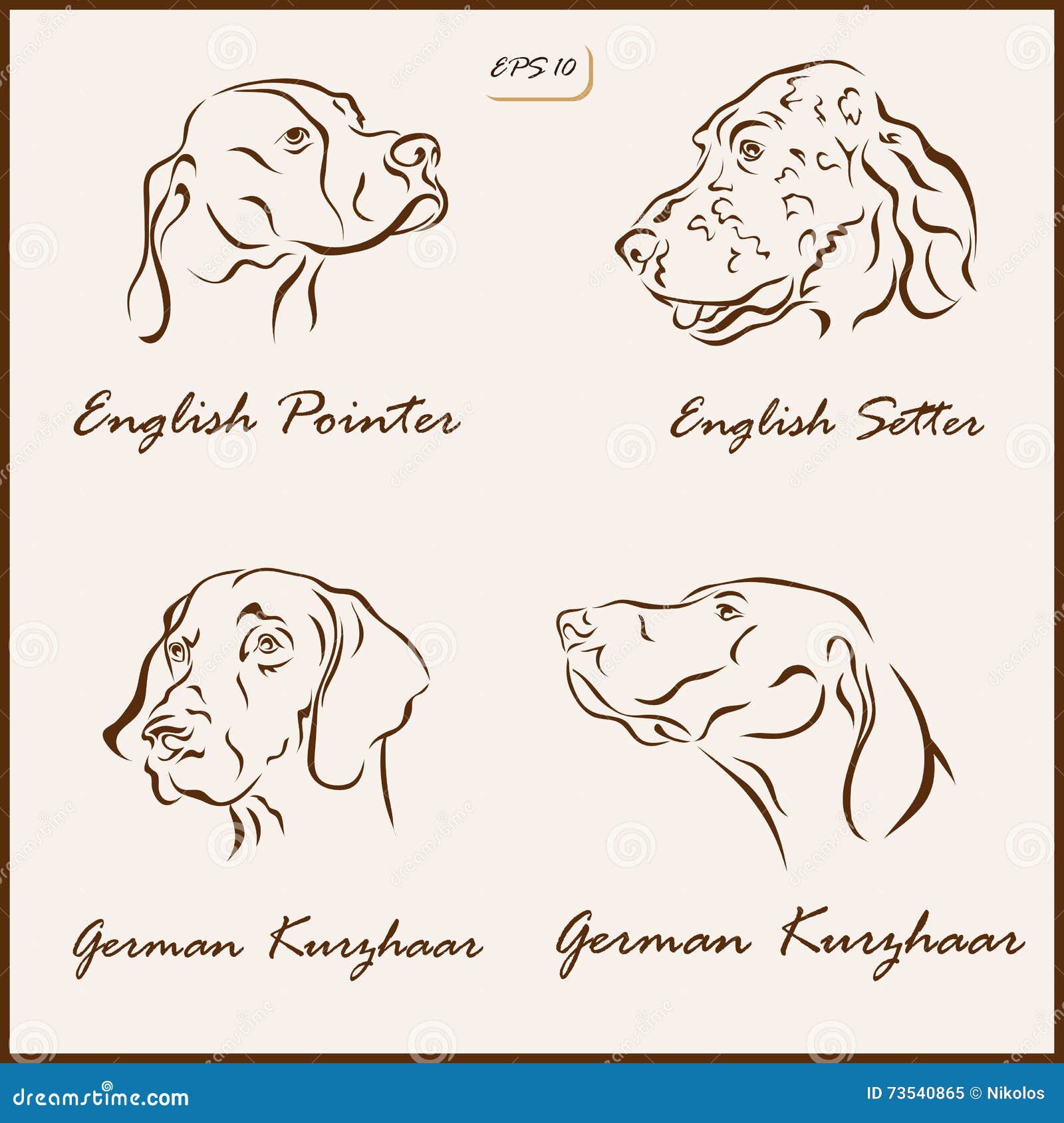 Les Races De Chien Illustration De Vecteur Illustration Du