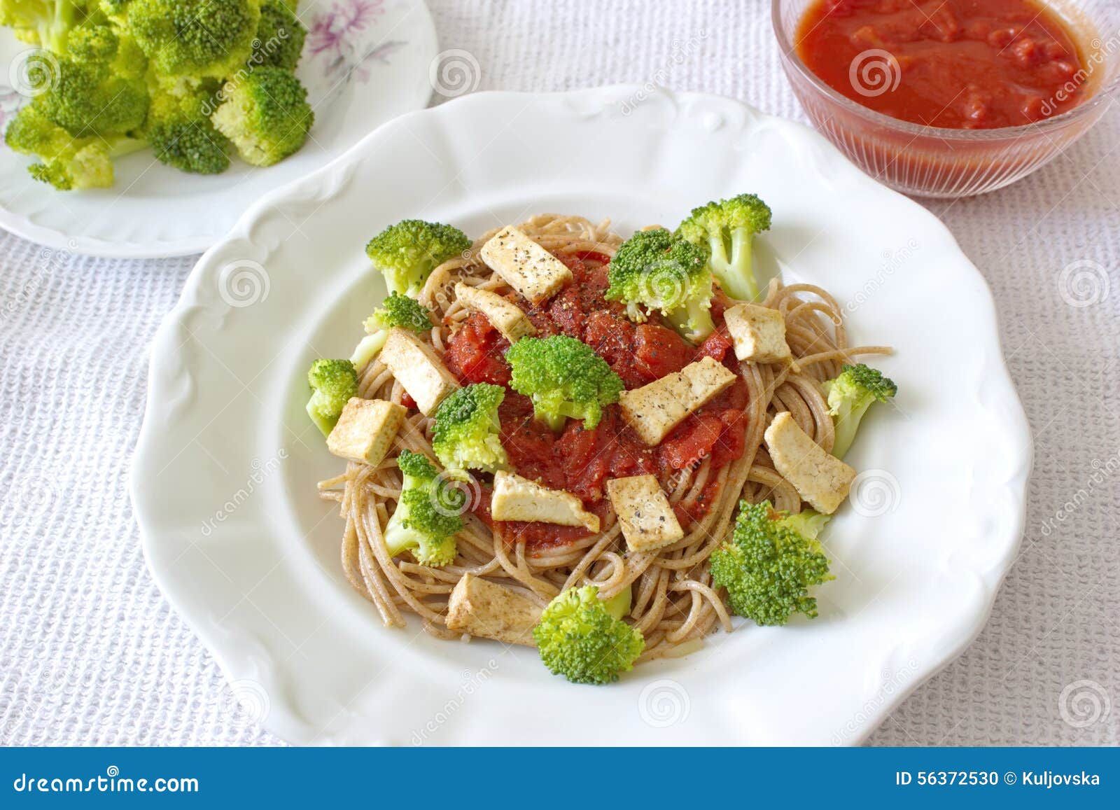 Recette de spaghettis aux boulettes de tofu