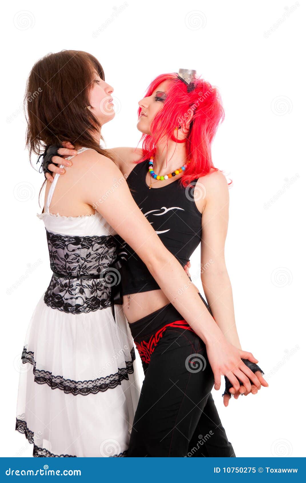 Lesbian Couple Dancing Stock Image Image Of Flirting 10750275