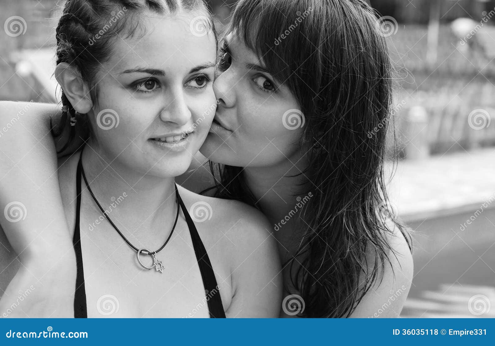 Bikini Lesbian Kiss