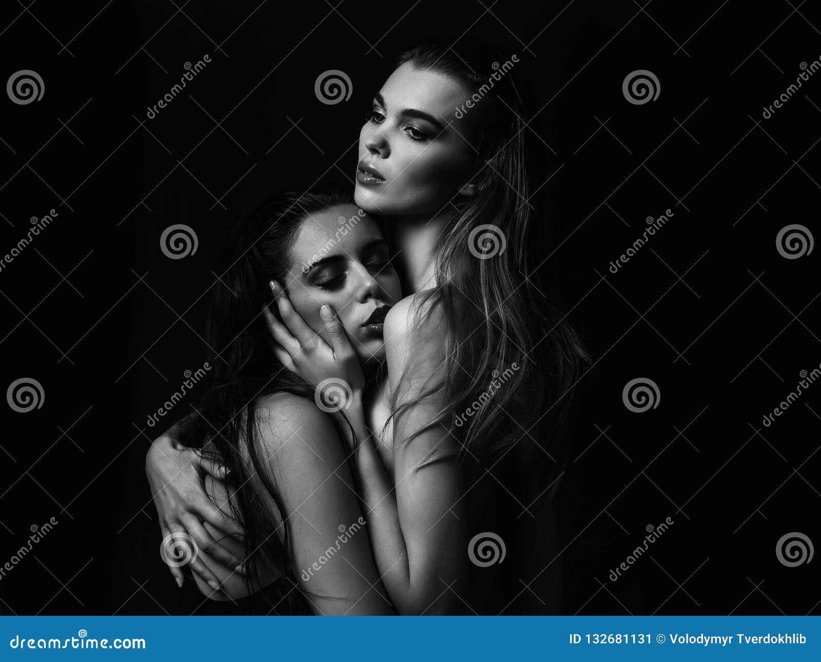 Lesbian and Homosexual, Romance and Love, Seduction and Sex Stock Image image