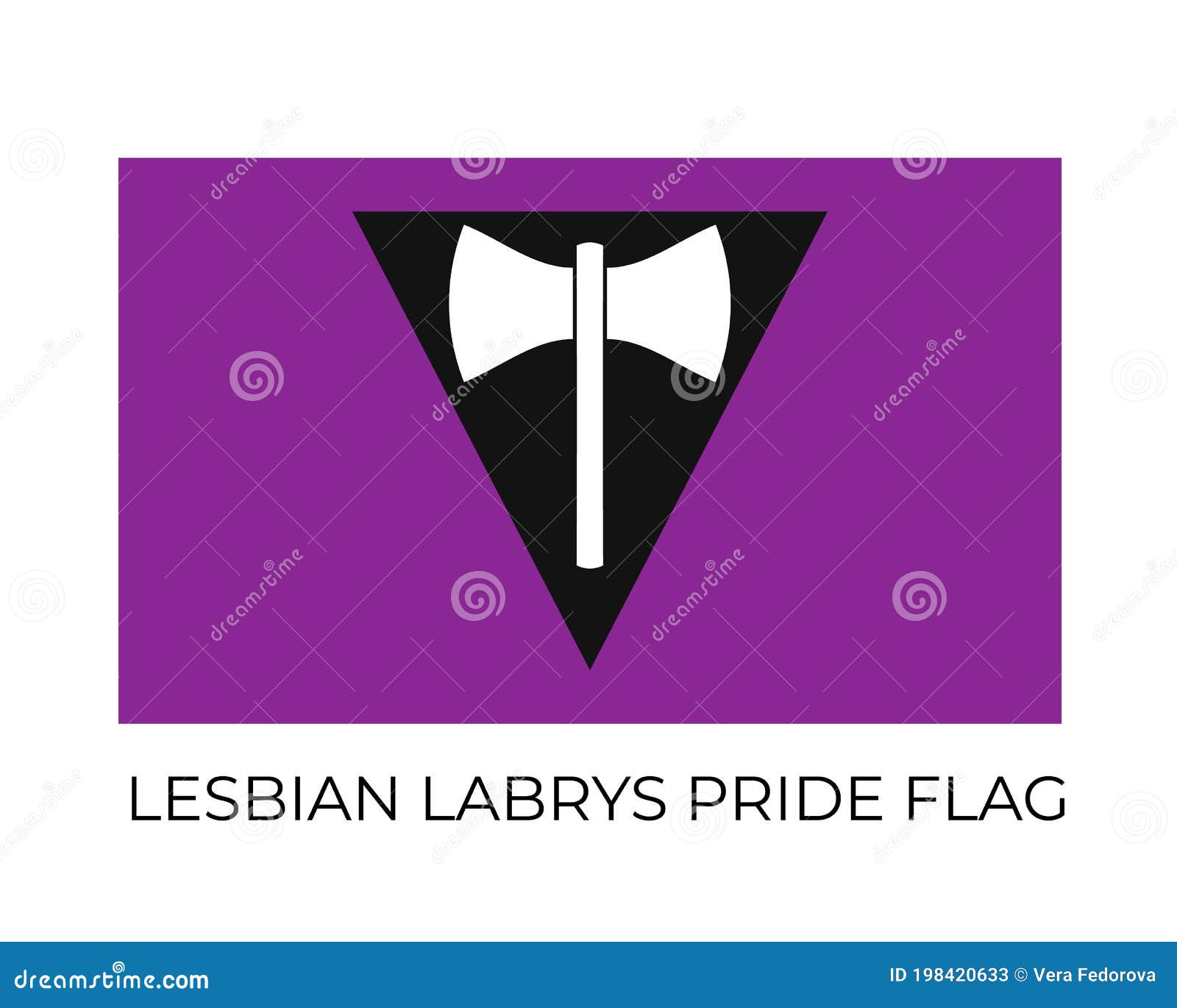 Lesbian Labrys Pride Rainbow Flags Symbol Of Lgbt Community Vector Flag Sexual Identity Easy
