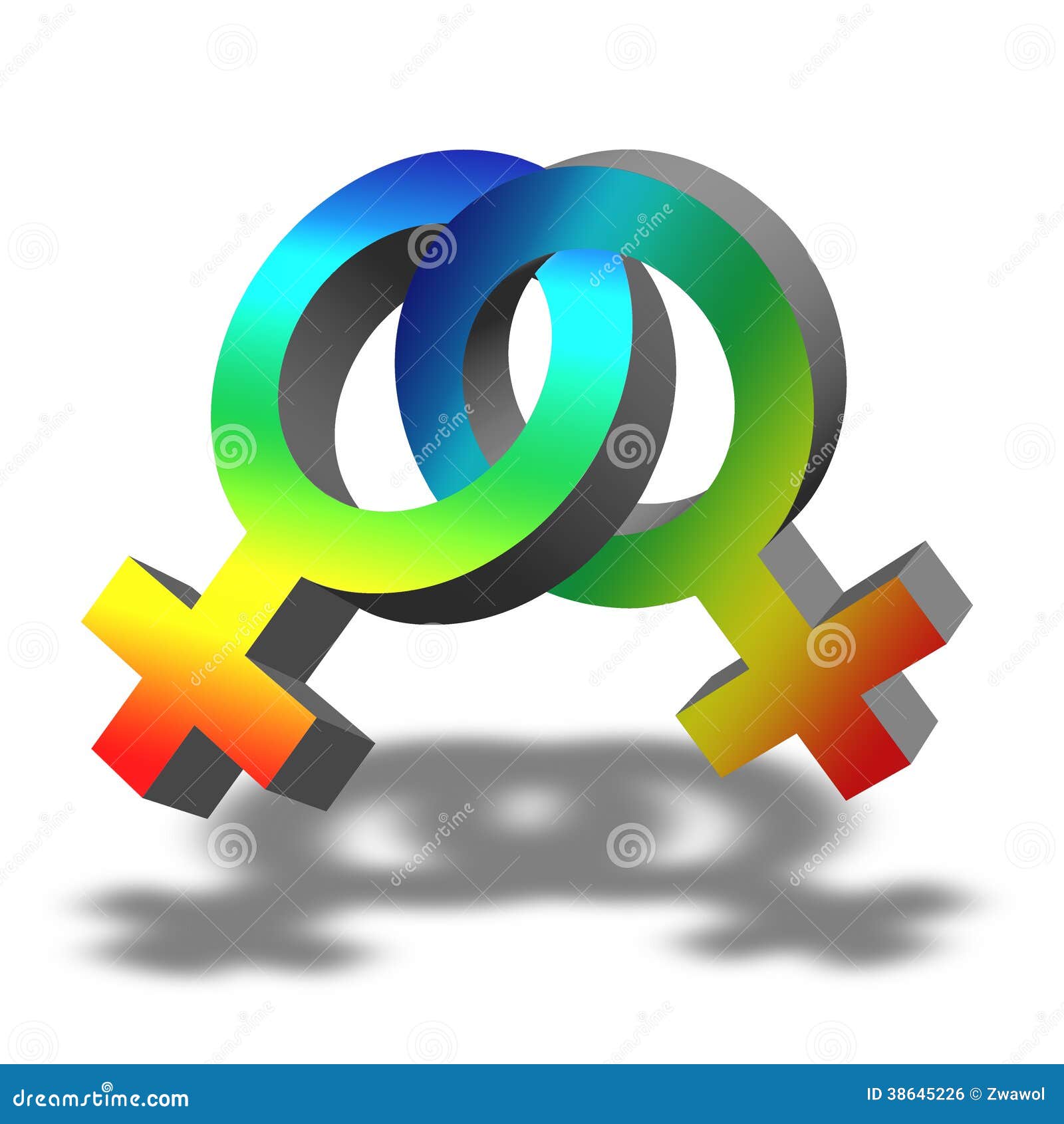 Lesbian Symbol stock illustration. Illustration of relationship - 38645226