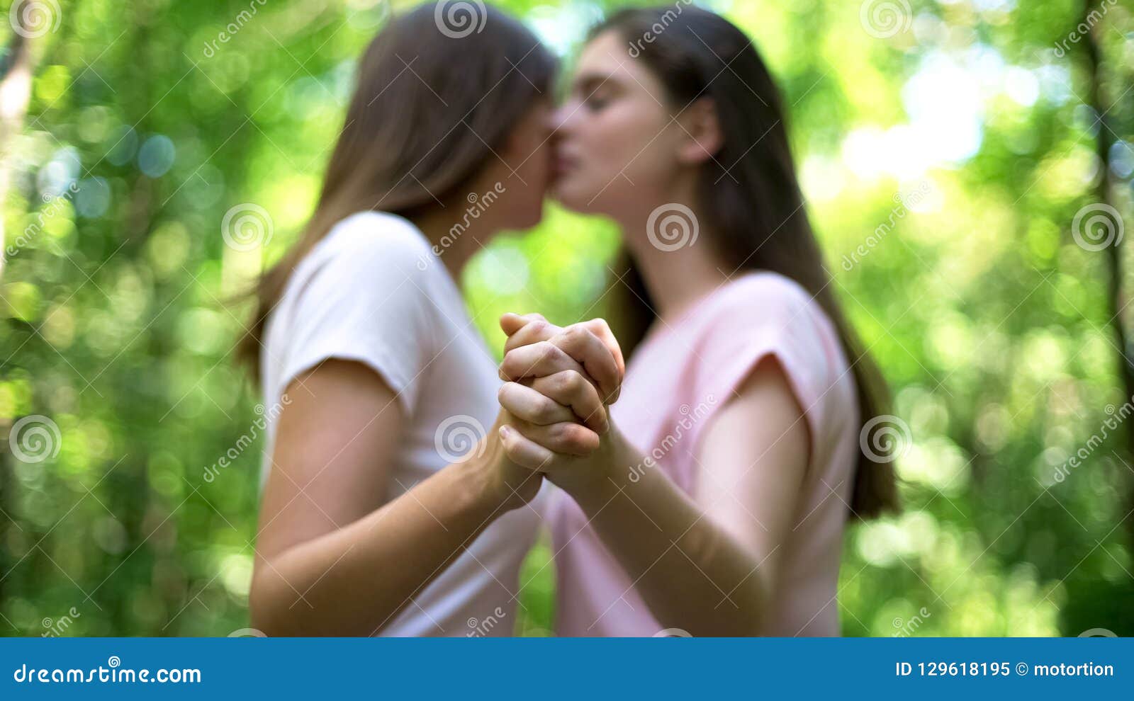 Gentle Lesbian Kissing