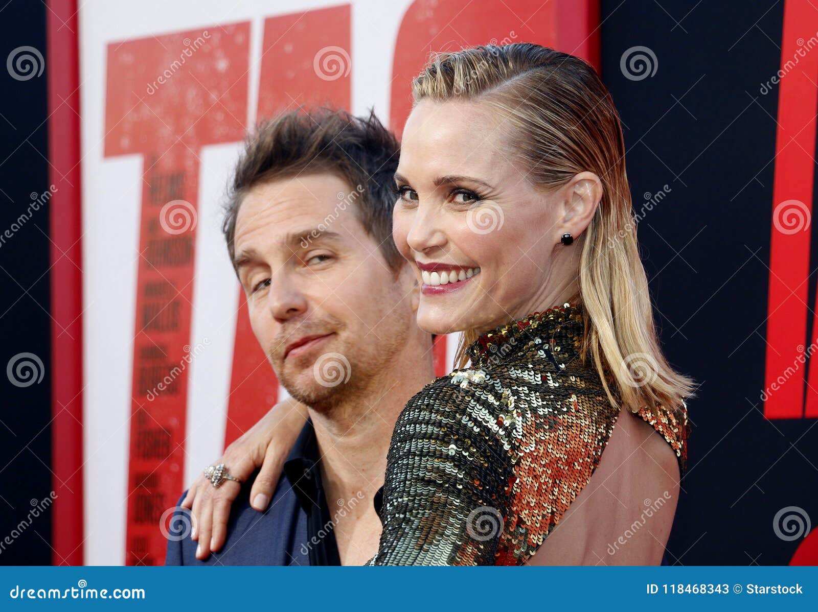 Leslie Bibb and Sam Rockwell Editorial Stock Photo Image of famous