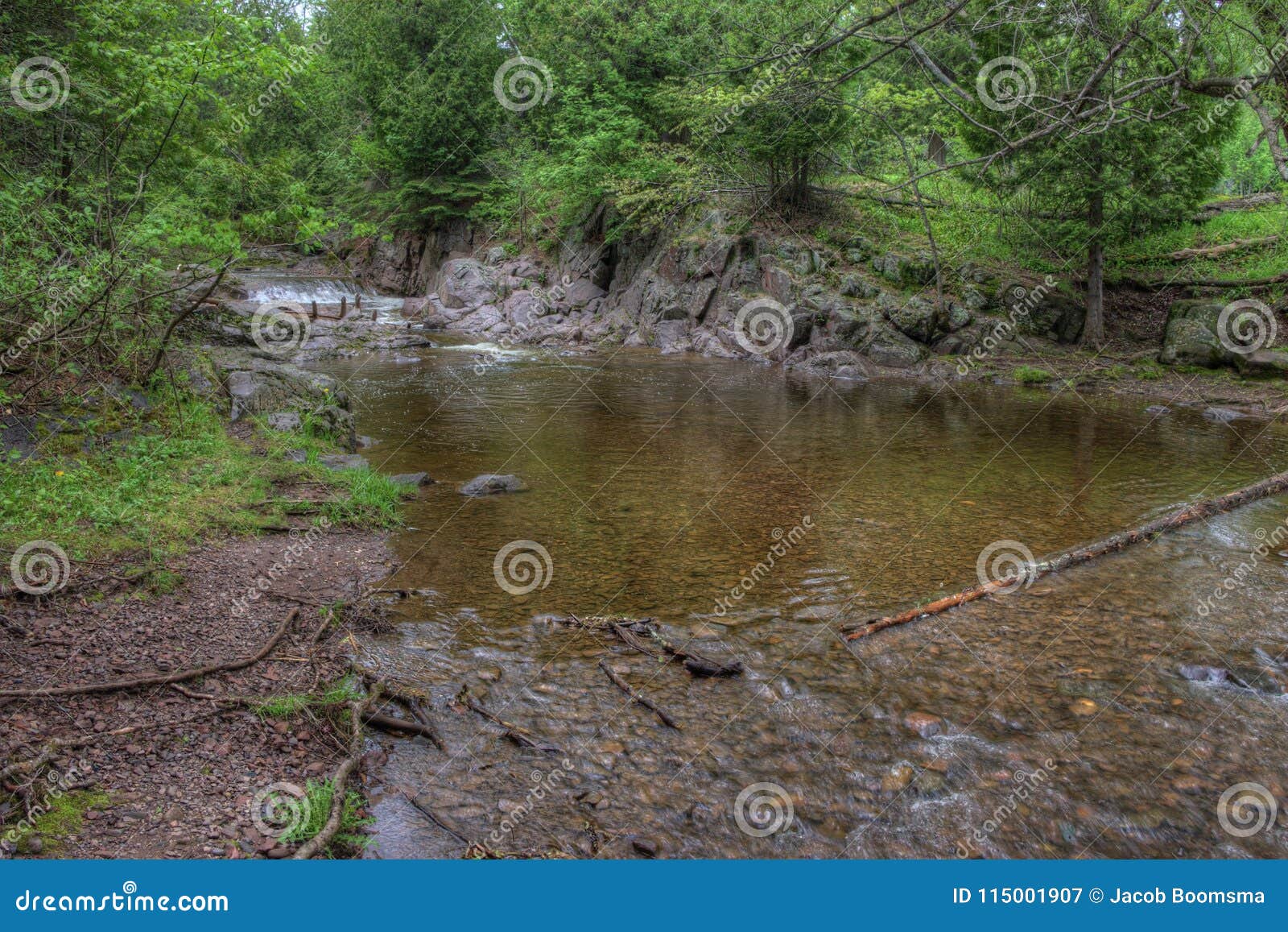 Lester Park is a Popular City Park in Duluth, Minnesota during a Stock