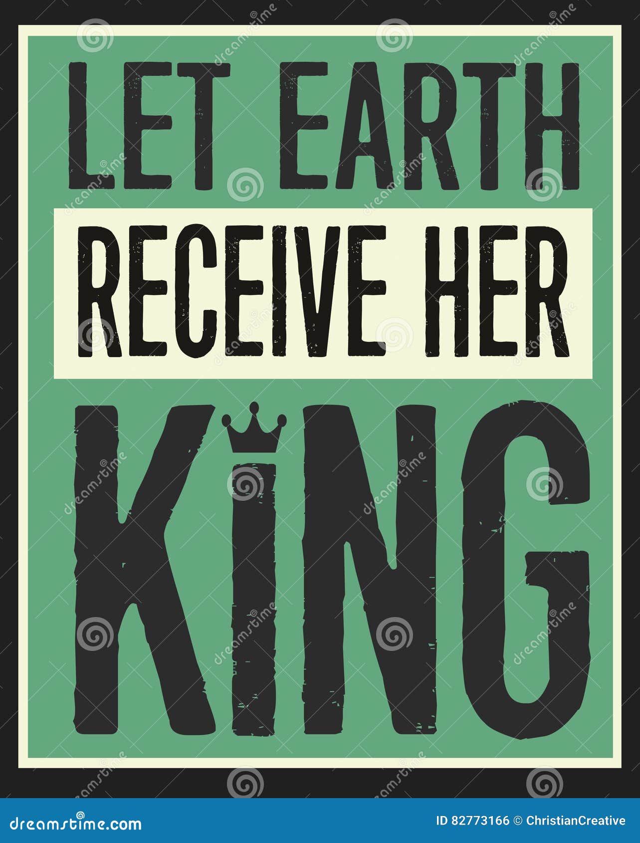 let earth receive her king vintage poster