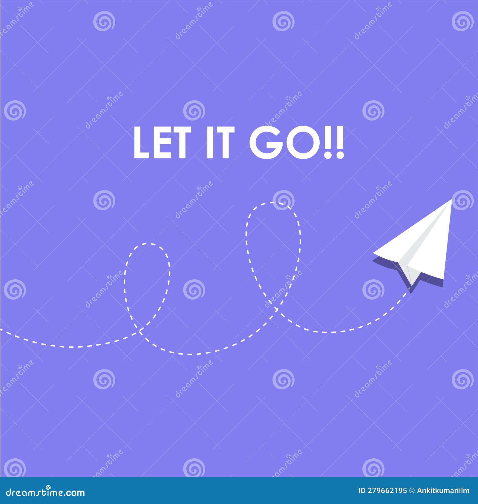 LET it GO Vector Illustration Graphical Representation Stock ...