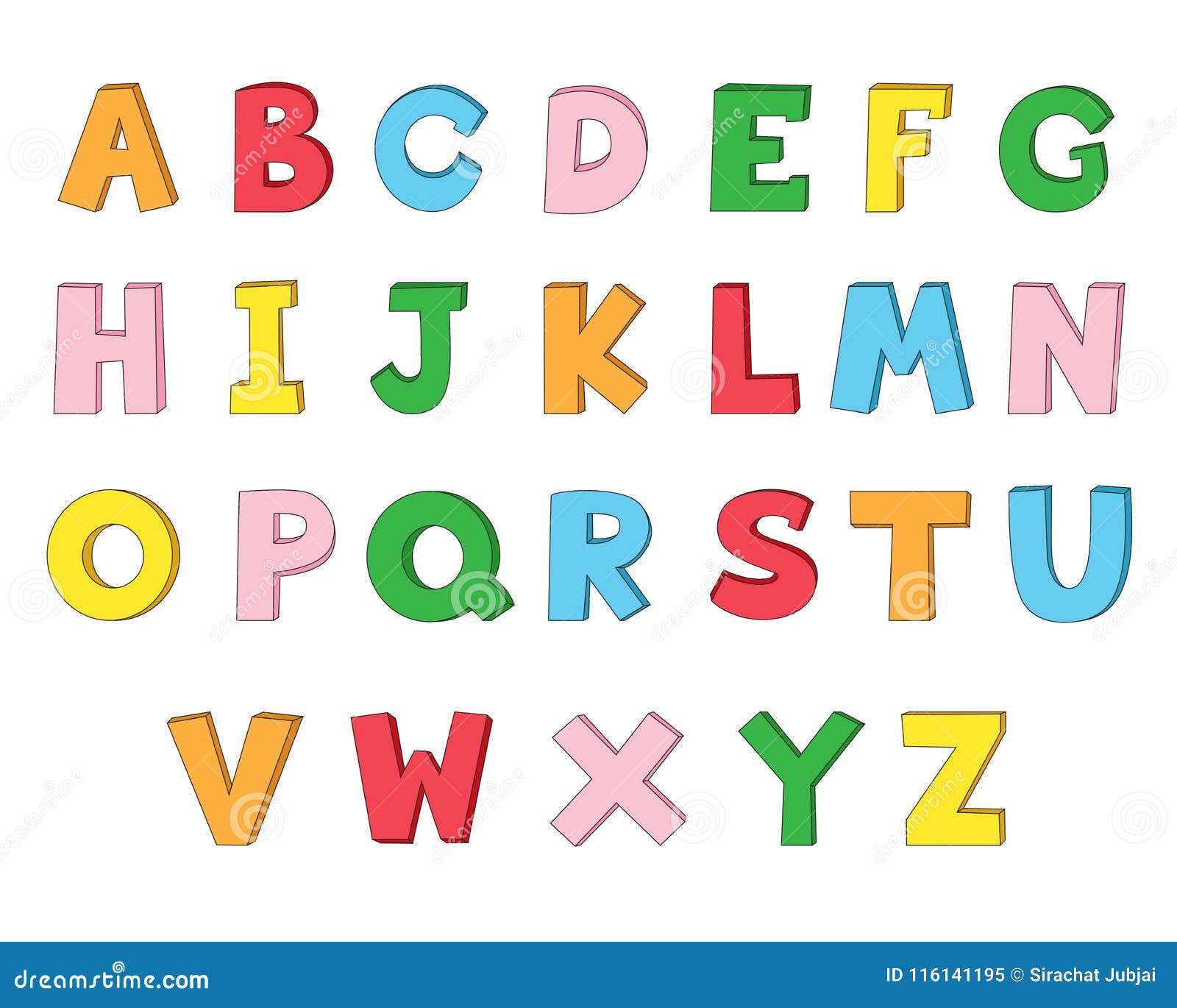 Let`s Learn the English Alphabet.vector and Illustration Stock Vector ...