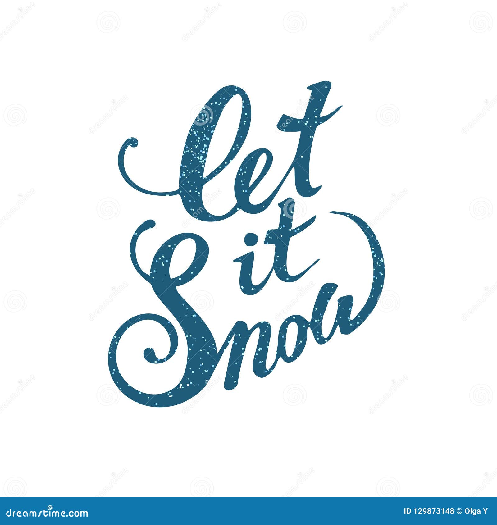 Download Let It Snow Font. Vector Winter Lettering Inspiration ...