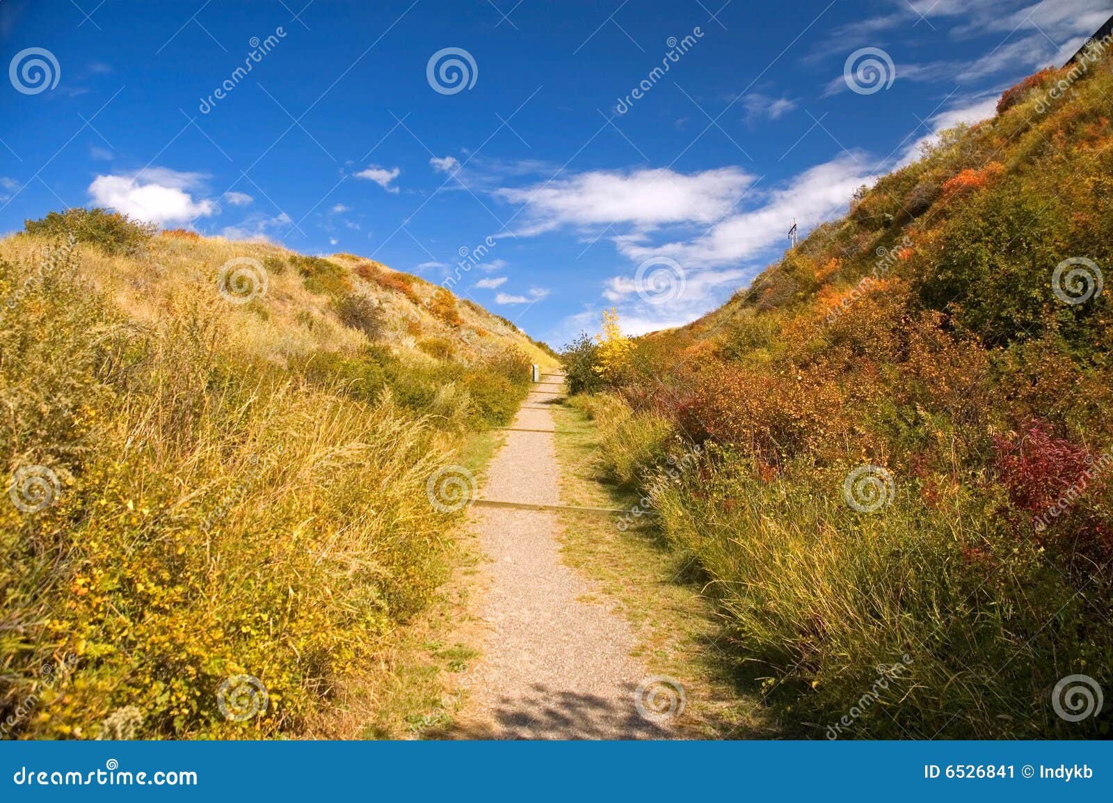 Lethbridge Coulee Path stock image. Image of alberta, hills 6526841