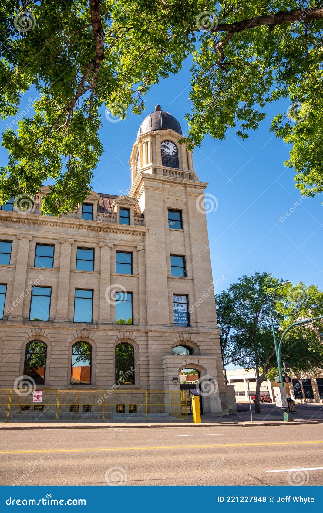 Historic Post Office And Palm Trees In Ojai, California RoyaltyFree