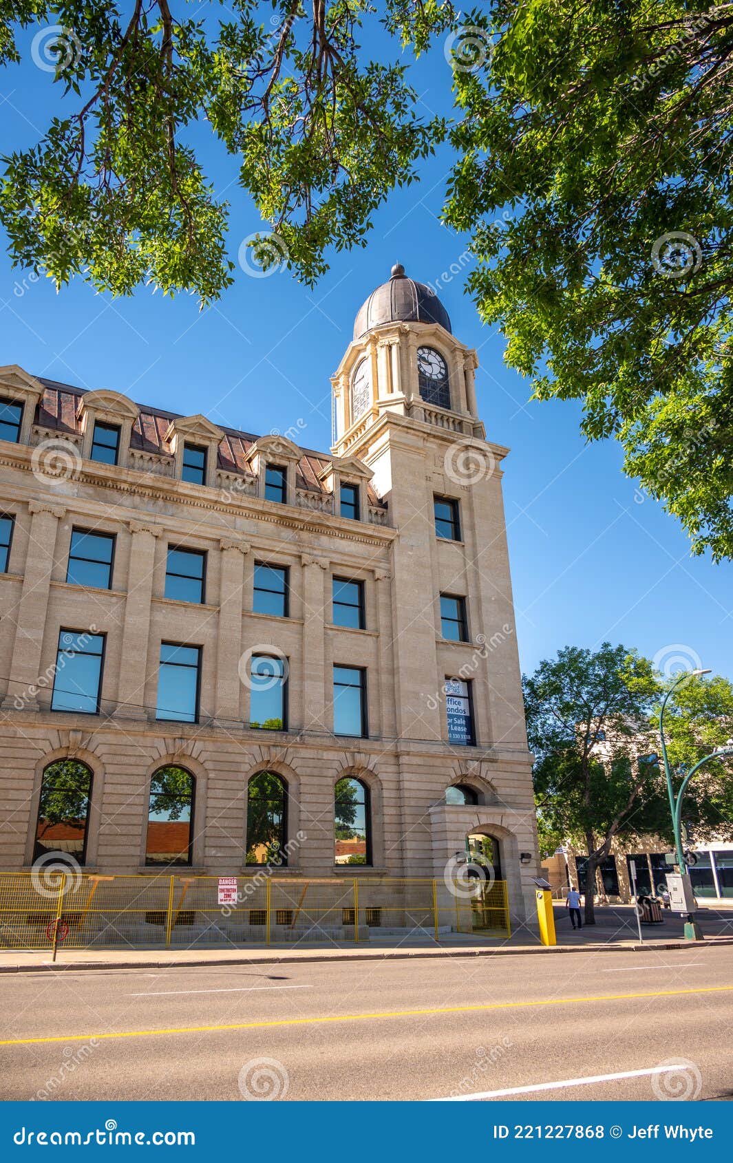 Historic Post Office And Palm Trees In Ojai, California RoyaltyFree