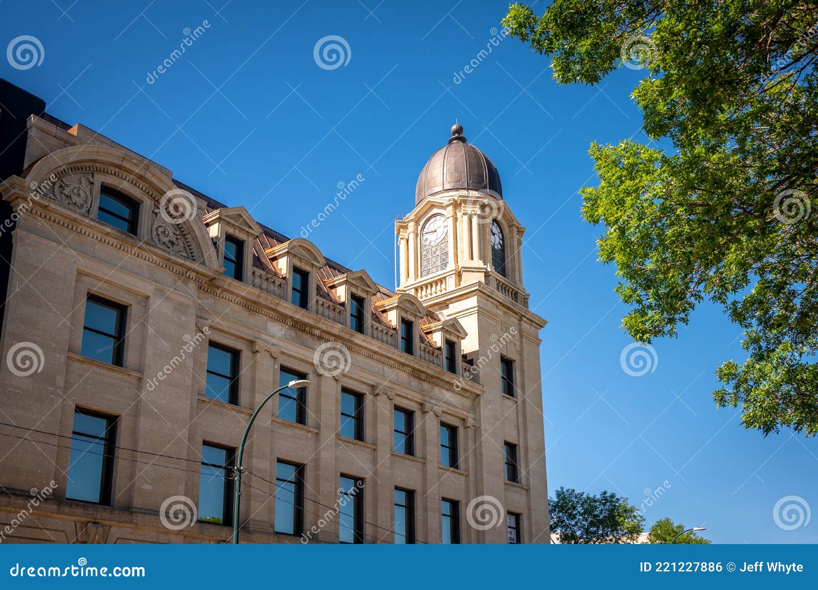 Historic Post Office And Palm Trees In Ojai, California RoyaltyFree