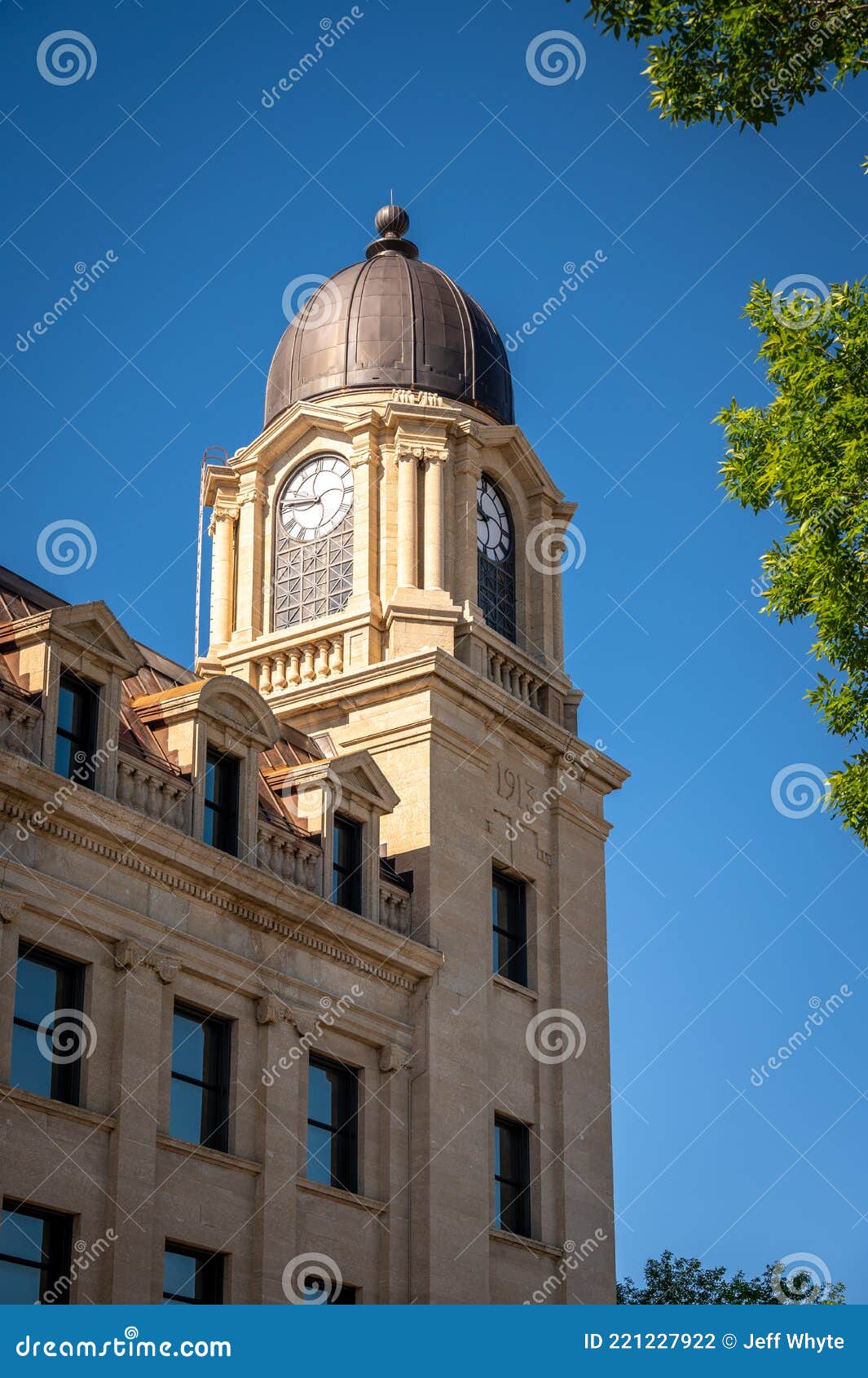 Historic Post Office And Palm Trees In Ojai, California RoyaltyFree