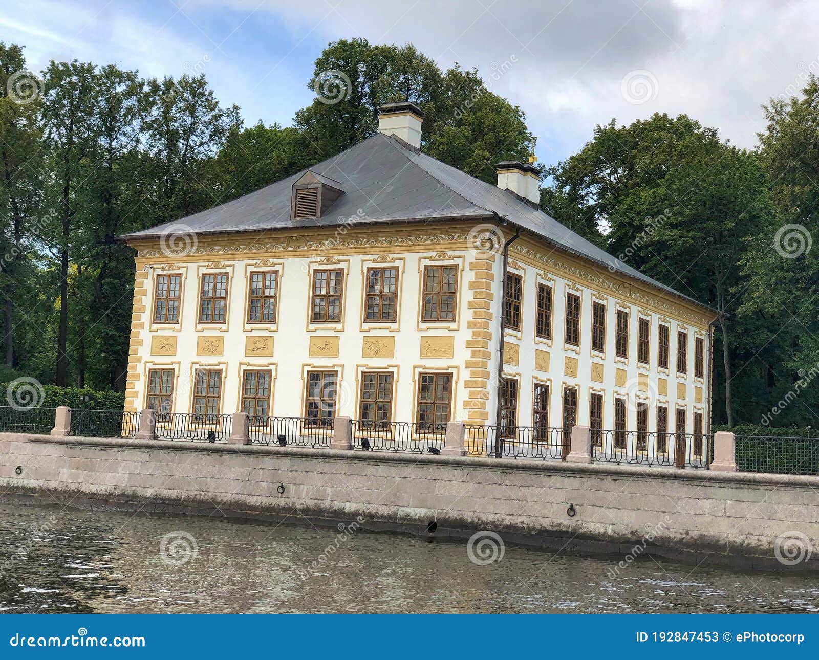 letniy palace of peter the great,  summer garden in saint petersburg